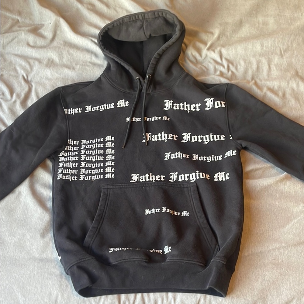 Father Forgive Me Hoodie Small